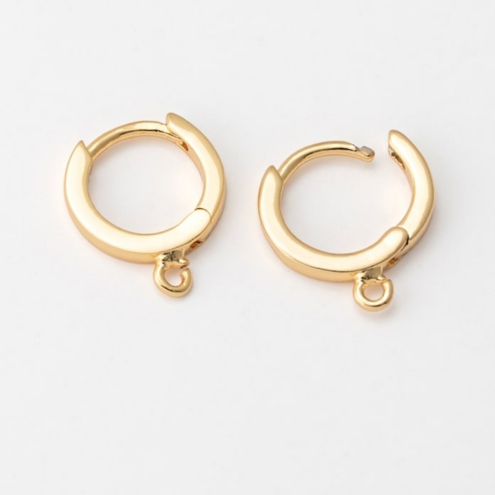 Gold Huggie Findings